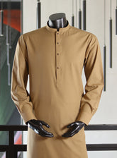 Royal Fashion Plain Wash & Wear Kameez Shalwar For Men RF25SS SHAHSAWAR-BRN